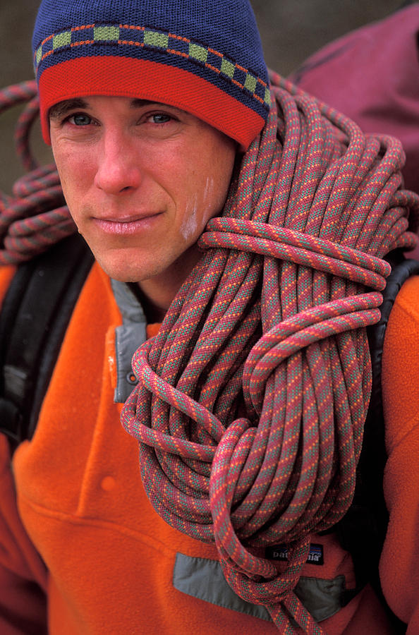 A Male Rock Climber With A Rope Photograph By Corey Rich Fine Art America