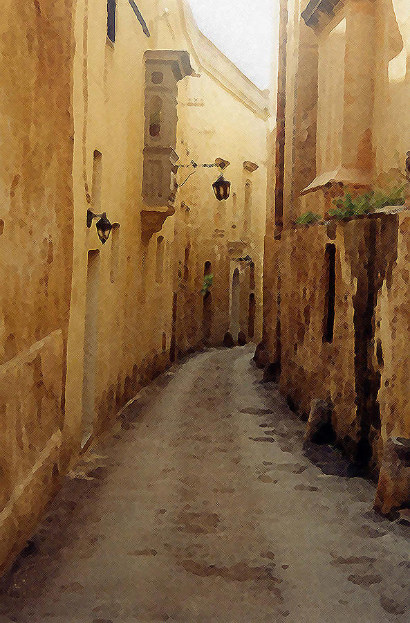 Malta Photograph - A Malta Street by Debbie Karnes