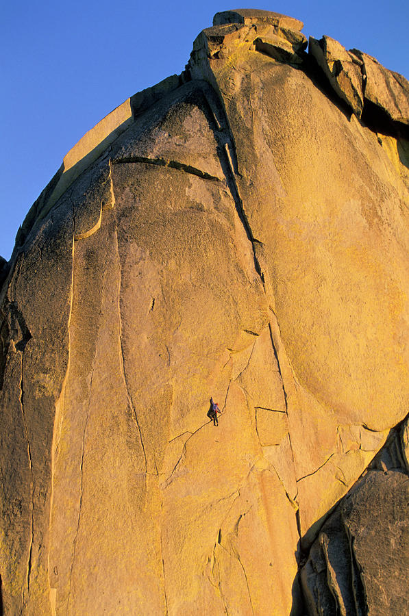 A Man Climbing At The Needles Photograph By Corey Rich Fine Art America