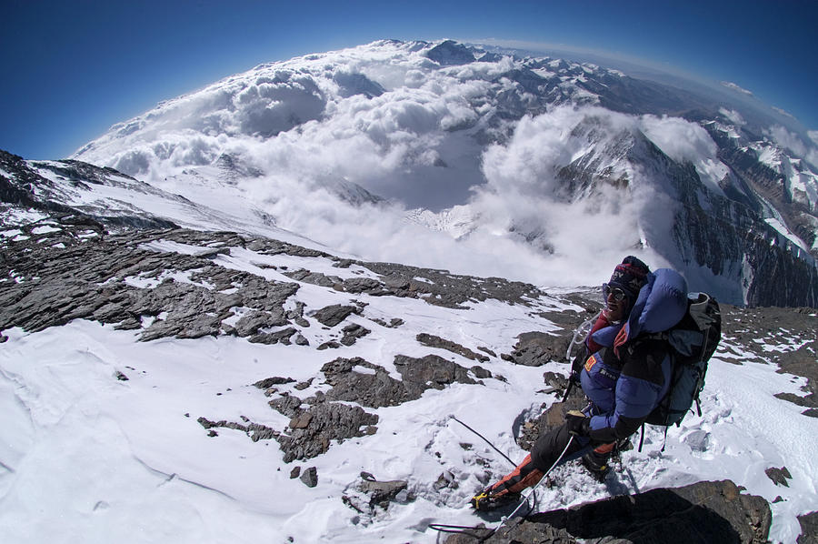 A Man Climbing Up Everest Photograph by Jake Norton - Fine Art America