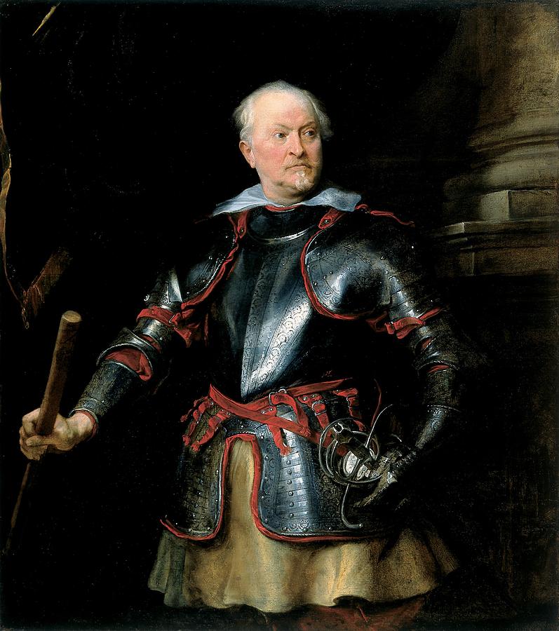 Portrait Photograph - A Man In Armour, C.1621-27 Oil On Canvas by Anthony van Dyck