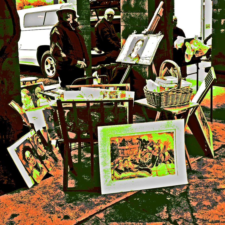 A Market Place 4 Artists  Photograph by Joseph Coulombe