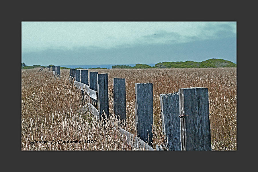 A Mendocino Fence Line Digital Art by Joseph Coulombe