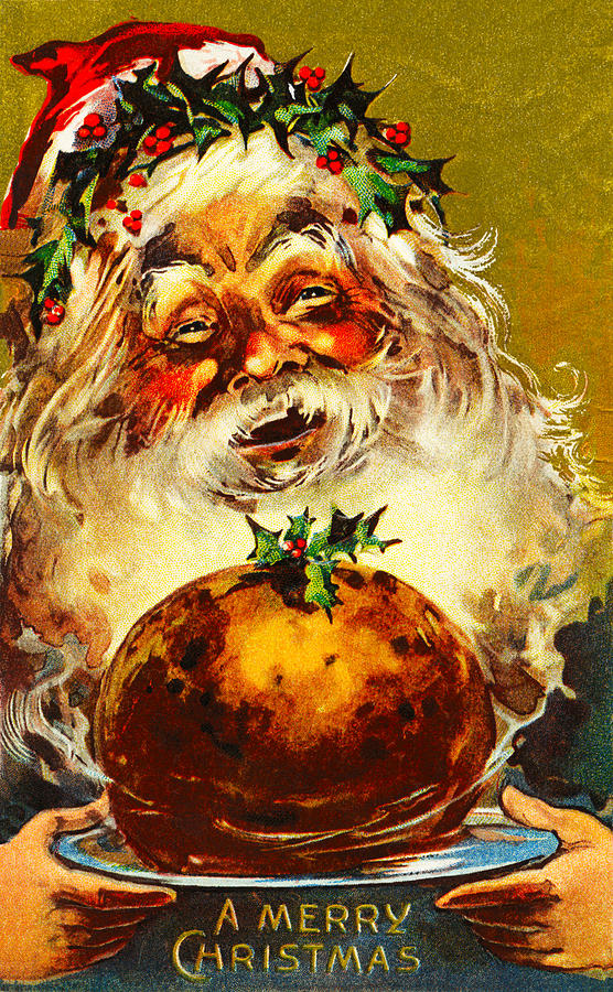 A Merry Christmas Digital Art By Vintage Christmas Card Image