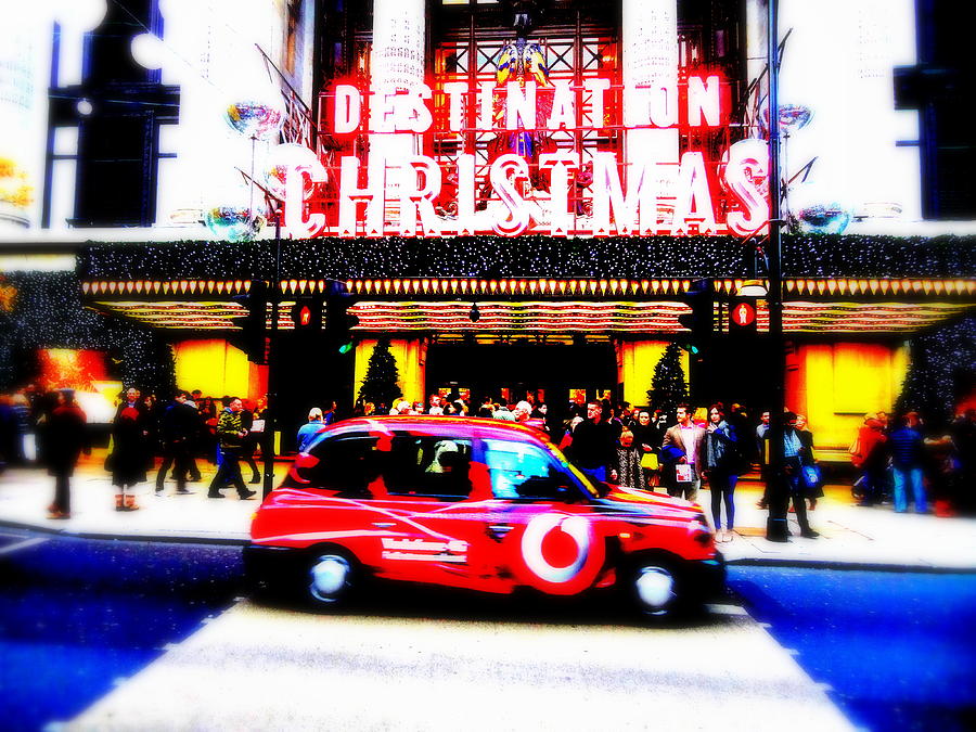 A Merry Selfridges Christmas in London  Photograph by Funkpix Photo Hunter