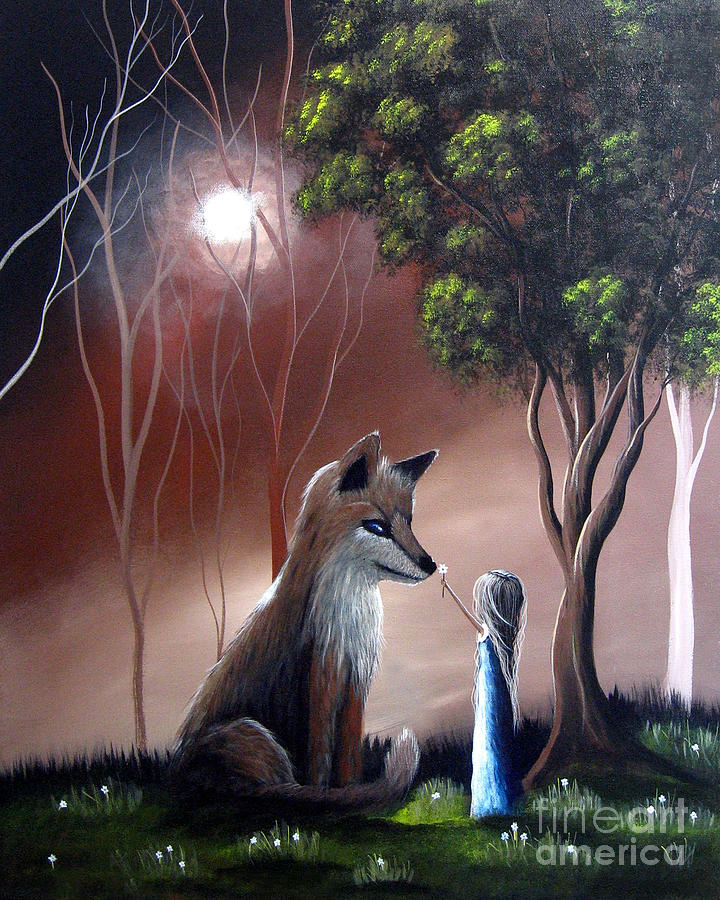 Fantasy Painting - A Midnight Moment by Shawna Erback by Moonlight Art Parlour