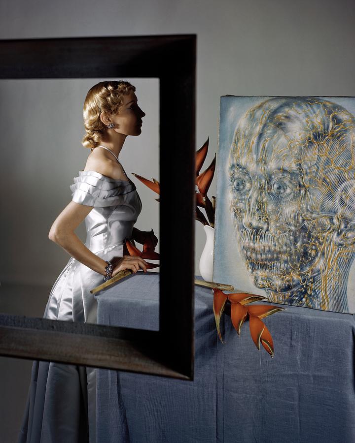 A Model By Pavel Tchelitchews The Head Of Gold Photograph by Horst P. Horst