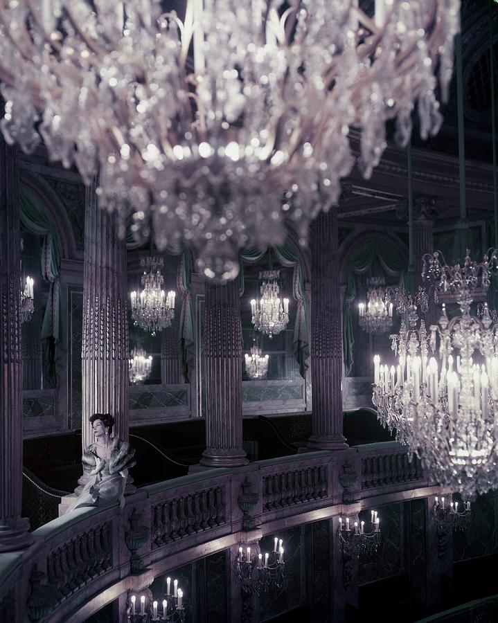 A Model On The Balcony Of The Theatre Photograph by Henry Clarke