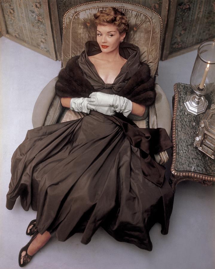 1940s style evening dress