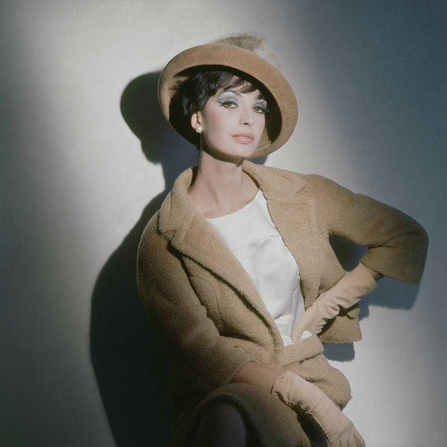 A Model Wearing A Camel Wool Suit Photograph by Horst P. Horst