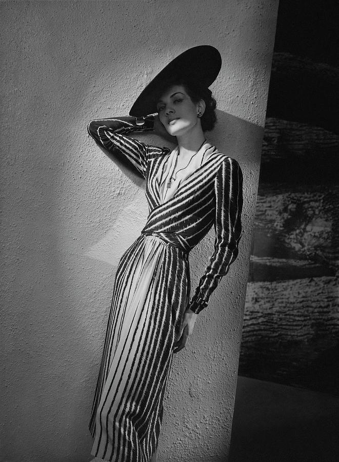 A Model Wearing A Lucien Lelong Dress Boucheron Photograph by Andre Durst