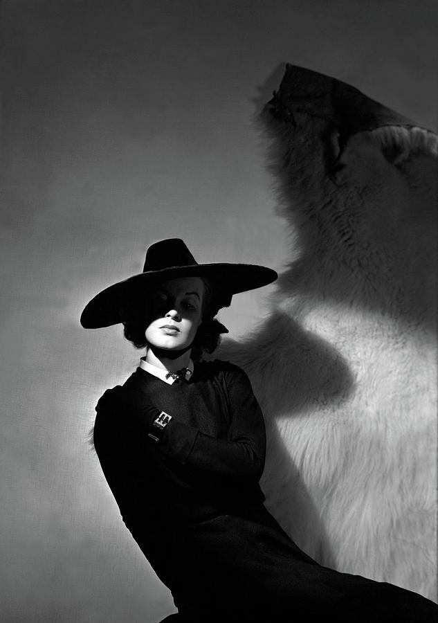 A Model Wearing A Talbot Hat Photograph by Horst P. Horst