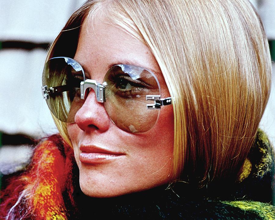 Cybill Shepherd Wearing Delacroix Sunglasses Photograph by William Connors