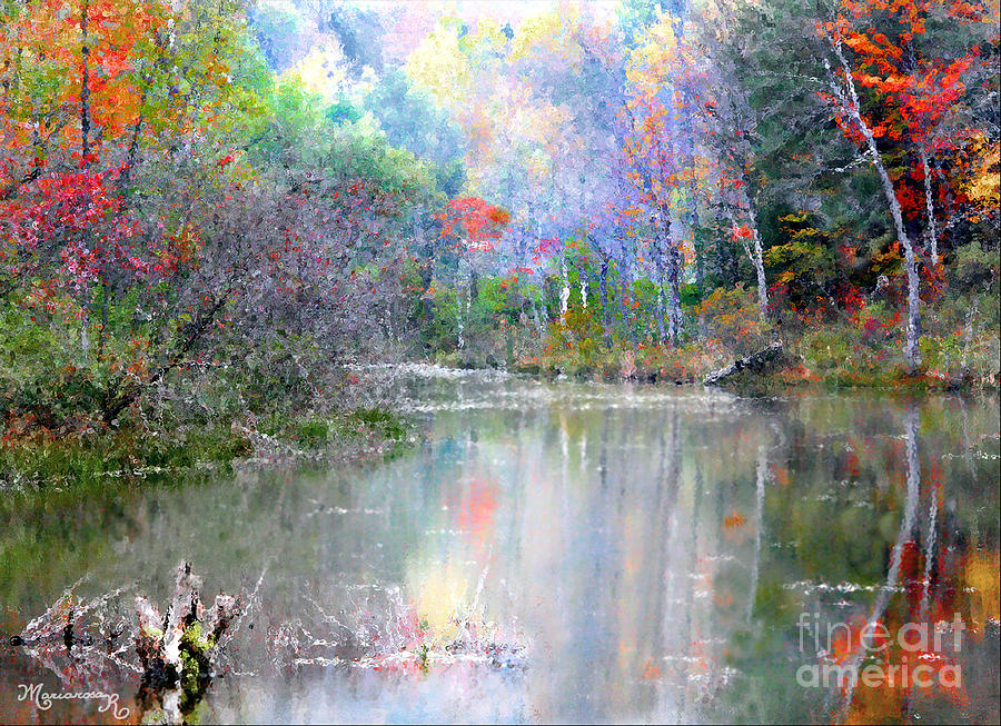 A Monet Autumn Photograph by Mariarosa Rockefeller