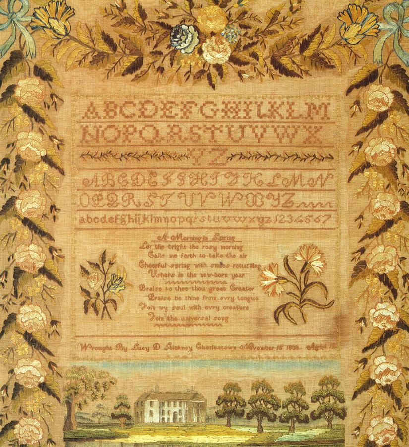 A Morning In Spring  Circa 1830 Tapestry - Textile by Artist Unknown