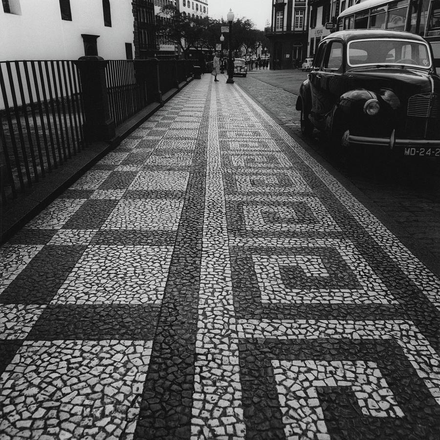 A Mosaic Footpath Photograph by Leonard Nones
