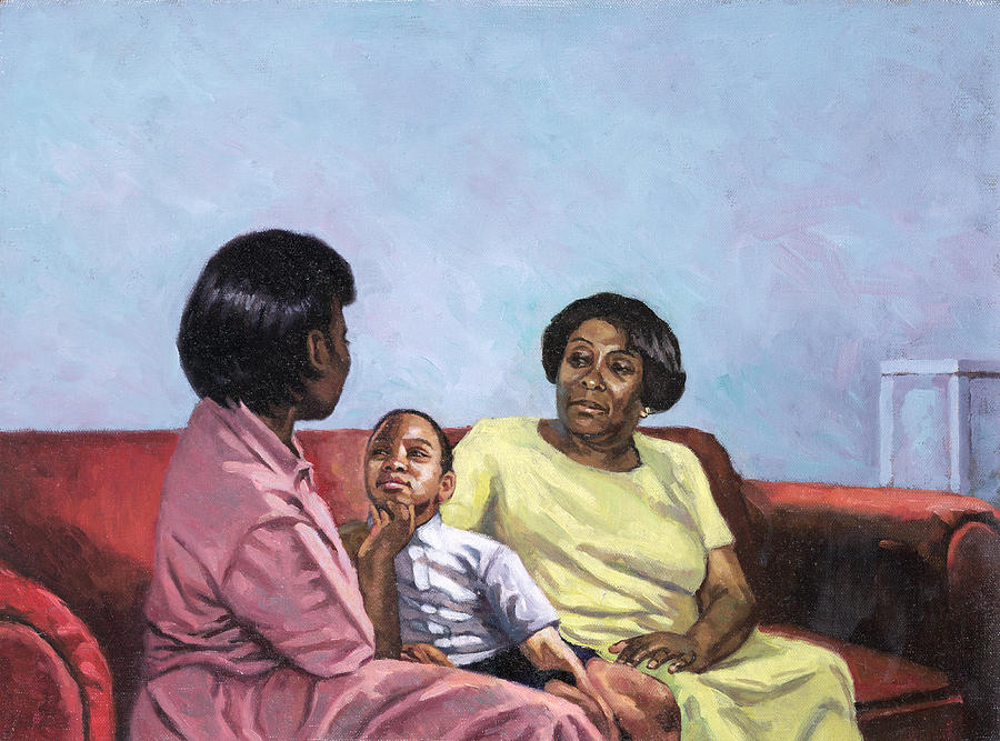 Colin Bootman Painting - A Mothers Strength by Colin Bootman