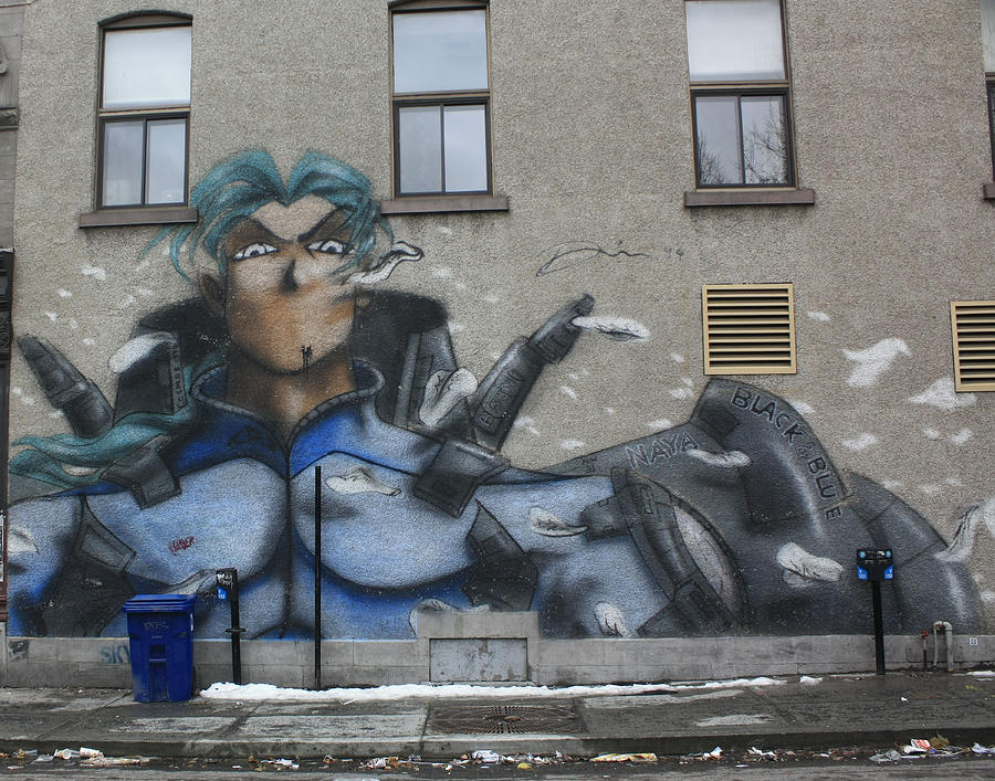 A Mural In Ville-marie Photograph
