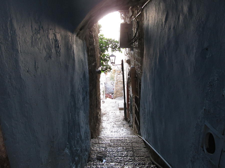 A Mysterious Alleyway in Safed Photograph by Esther Newman-Cohen