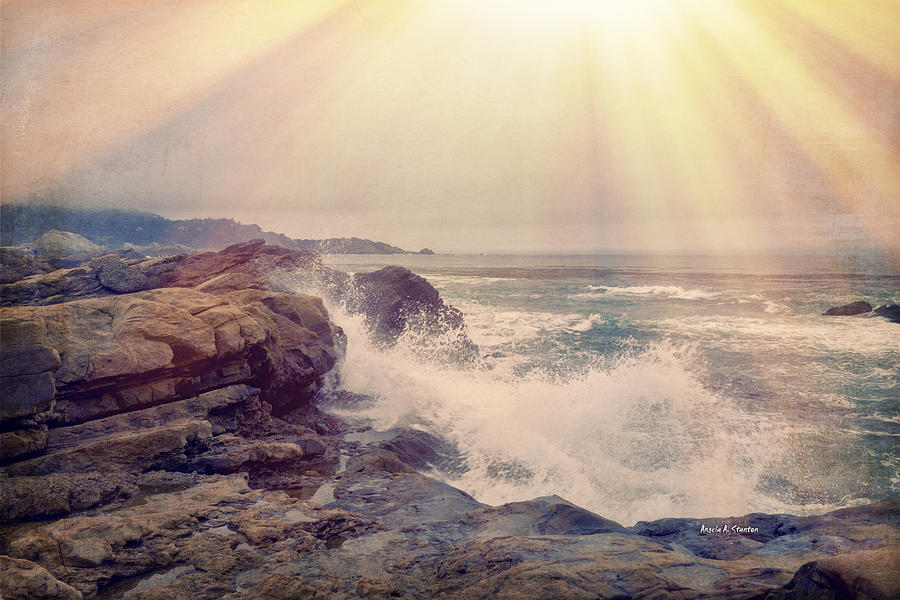 Point Lobos Photograph - A Mysterious Morning - Point Lobos by Angela Stanton