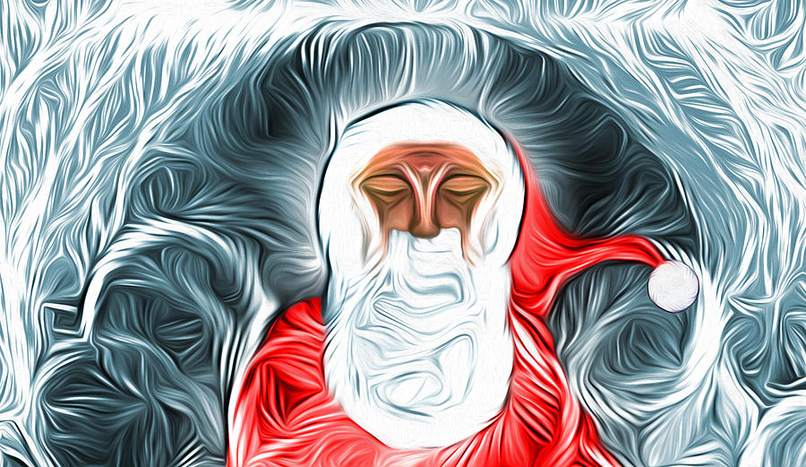 Christmas Digital Art - A Nap Till Xtmas by Carlos Vieira