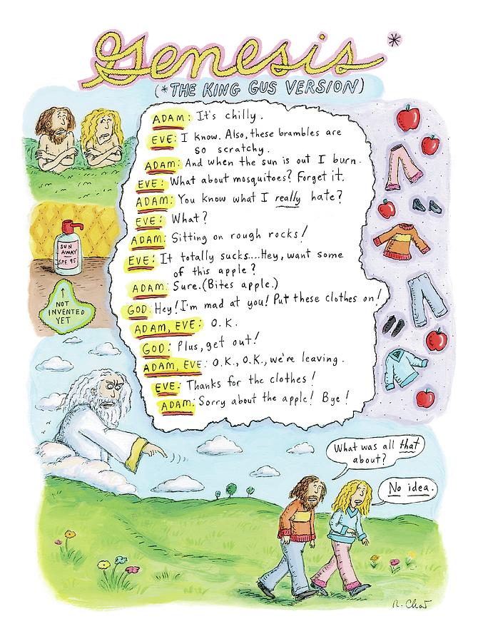 A Narrative Is Seen Detailing The Events Leading Drawing by Roz Chast