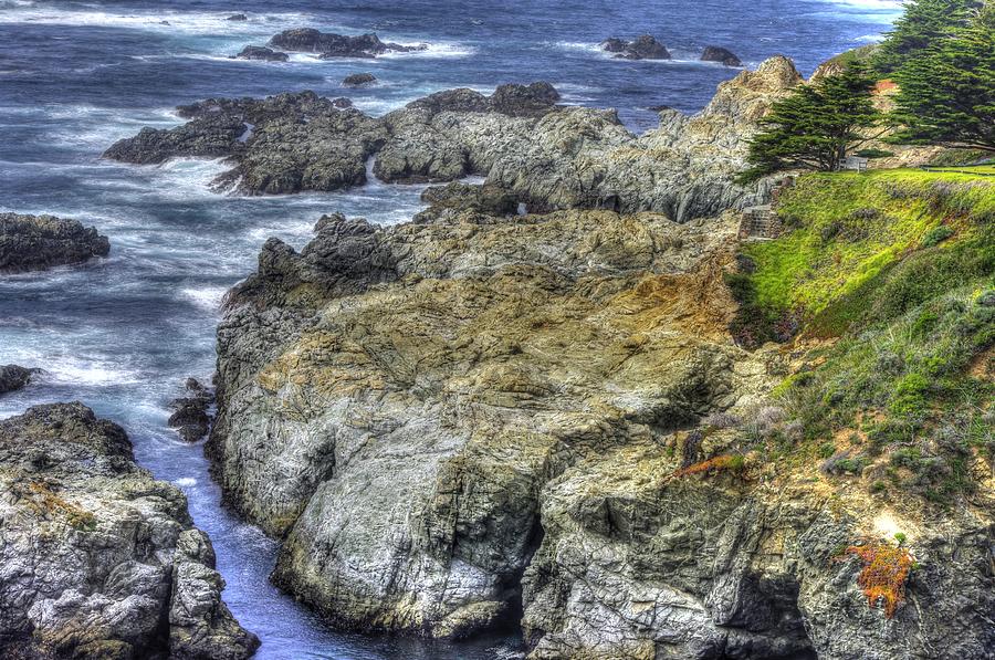A Narrow Inlet - Big Sur Central California Coast Spring Mid-Afternoon Photograph by Michael Mazaika