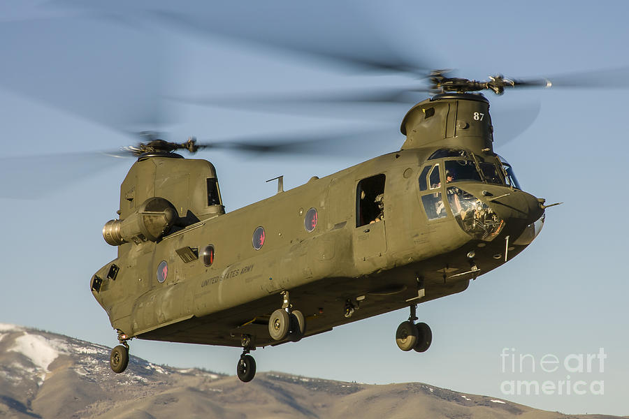 A Nevada National Guard Ch-47 Chinook Photograph by Rob Edgcumbe