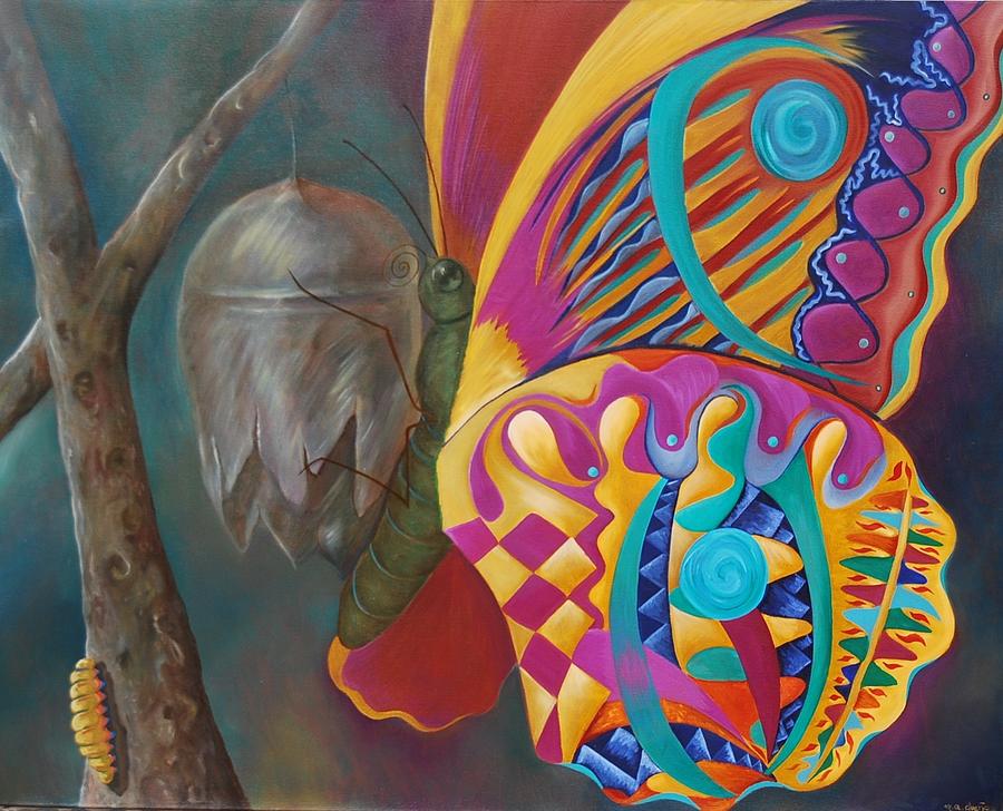 Animal Painting - A new birth by Maria  Duenas