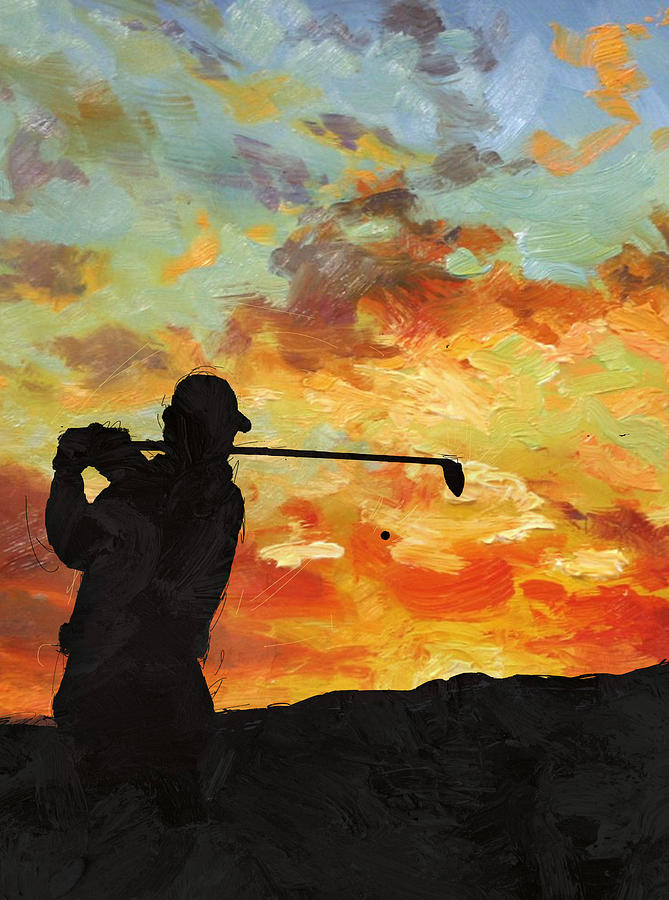 Tiger Woods Painting - A new dawn by Catf