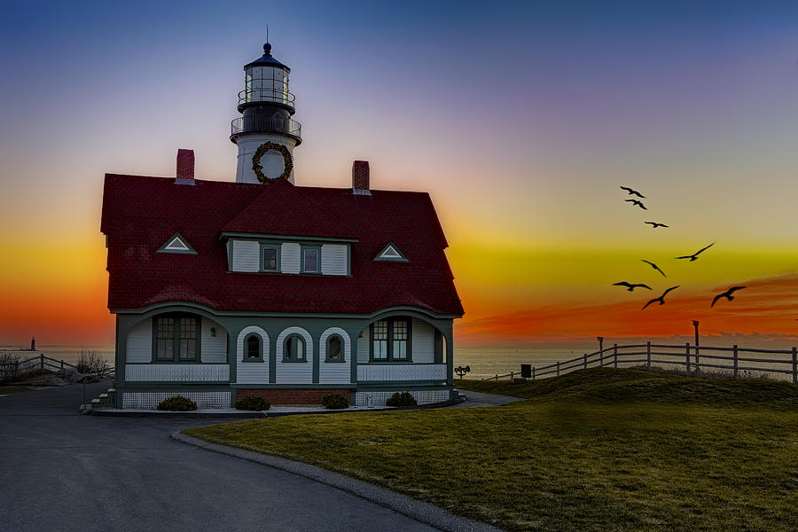 Portland Photograph - A New Day At Portland Head Light by Susan Candelario