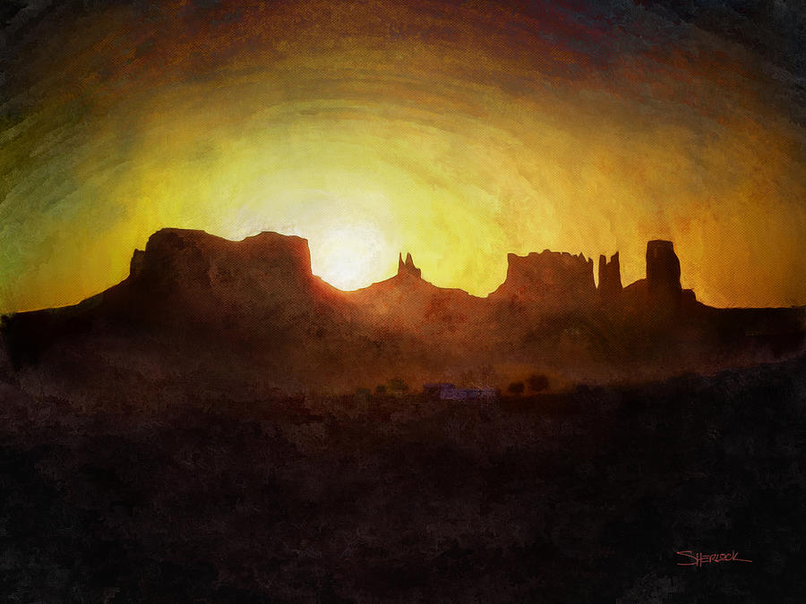 A New Day - Monument Valley by Alan Sherlock A New Day - Monument Valley by Alan Sherlock