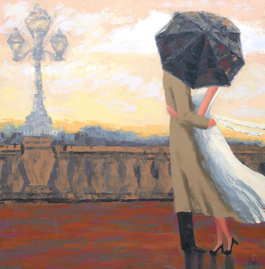 Paris Painting - A New Day by Thalia Kahl