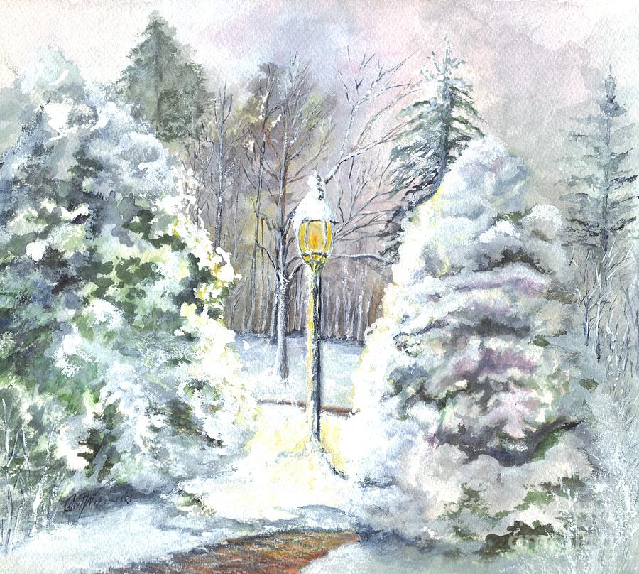 A Warm Winter Greeting Painting by Carol Wisniewski