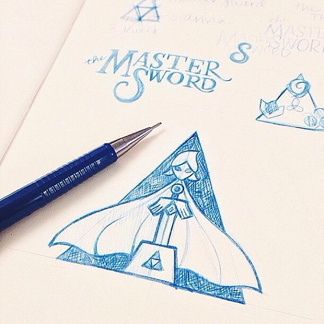 Vscocam Photograph - A New Sketch For My #zelda Icon Poster by Sarah Sugarman