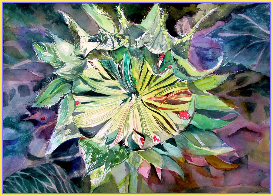 A New Sun Flower Painting by Mindy Newman