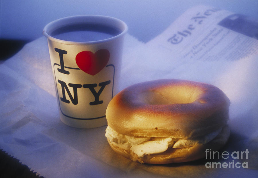 A New York Breakfast Photograph by Mathew Klein
