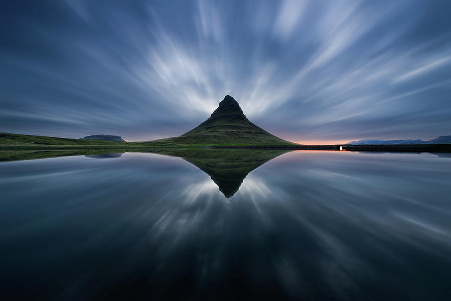 Landscape Photograph - A Night At Kirkjufell by Simon Roppel