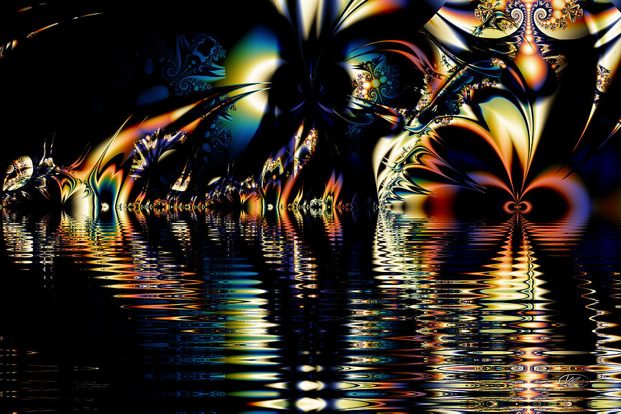 A Night on the Water Digital Art by Kiki Art