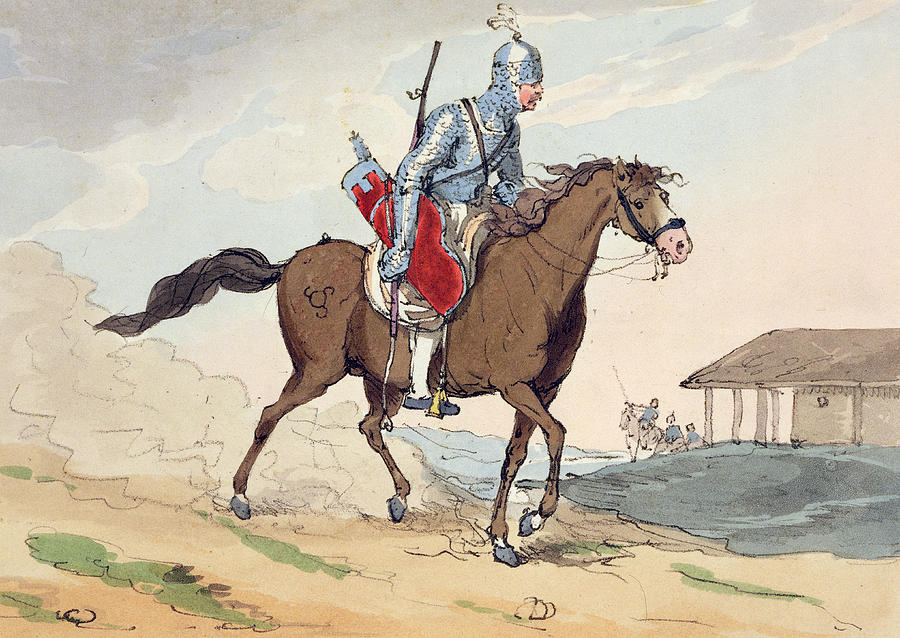 Knight Painting - A Noble Tcherkesse by John Augustus Atkinson