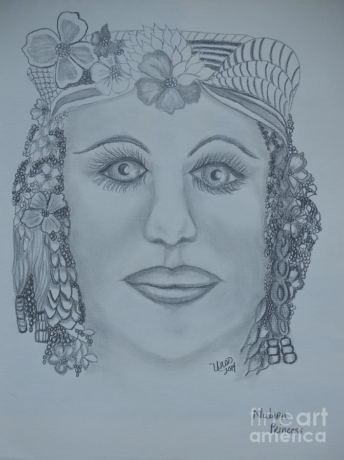 A Nubian Princess Drawing By Maria Urso