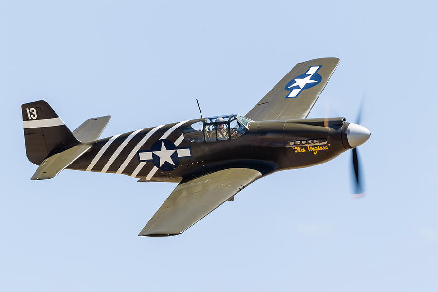 A P-51a Mustang Flying Over Chino Photograph by Rob Edgcumbe - Fine Art ...