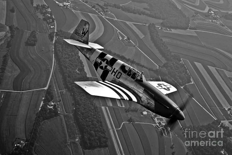 A P-51C Mustang In Flight Photograph by Scott Germain