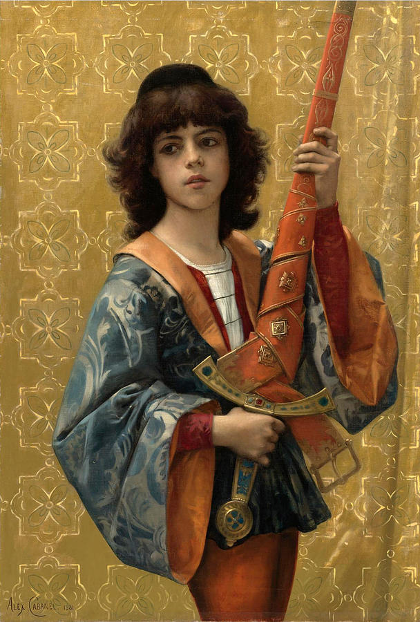 A Page Painting by Alexandre Cabanel