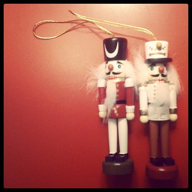 Christmas Photograph - A Pair of Nut Crackers by Krista Hudson