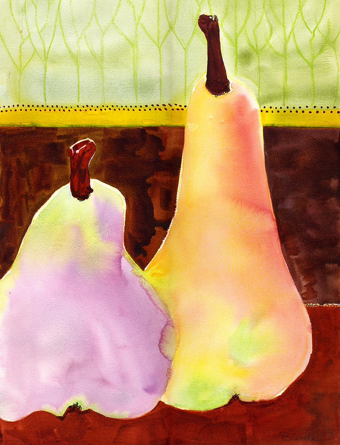 Nature Painting - A Pair of Pears by Blenda Studio