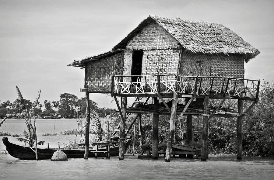 A palafito in the Irrawaddy River Photograph by RicardMN Photography