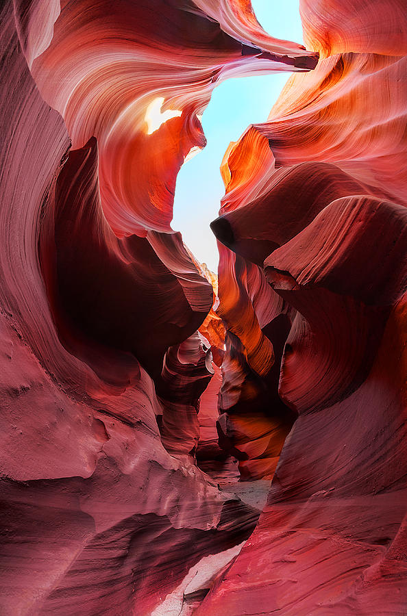 A Path Through Twisted Rock Photograph by Jason Chu