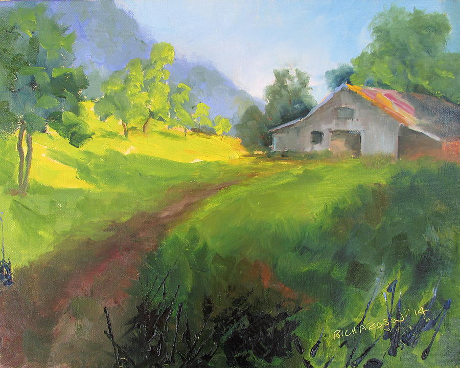 Mountain Painting - A Path Well Traveled by Susan Richardson