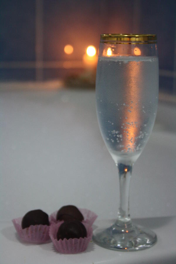 A Perfect Romance. Jacuzzi Wine and Chocolates Photograph by Taiche Acrylic Art